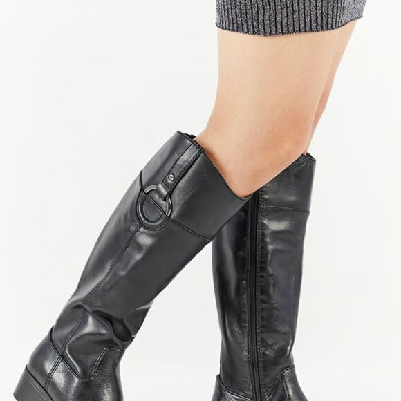 Alfani Women Bexleyy Mid Calf Ridding Boots, Black (Genuine Leather) - Picture 7 of 8